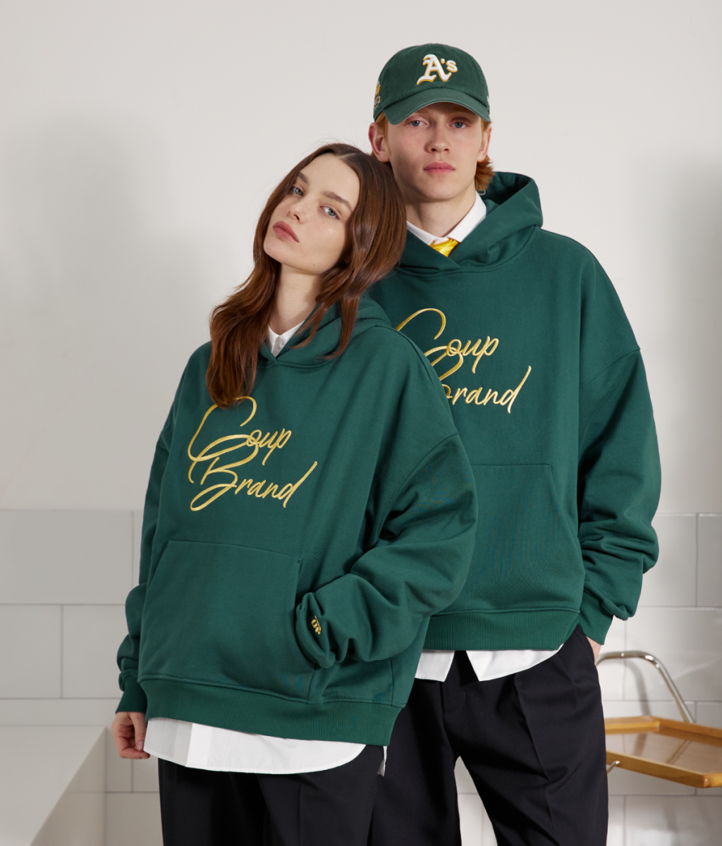COUP BRAND HOODIE CB GREEN
