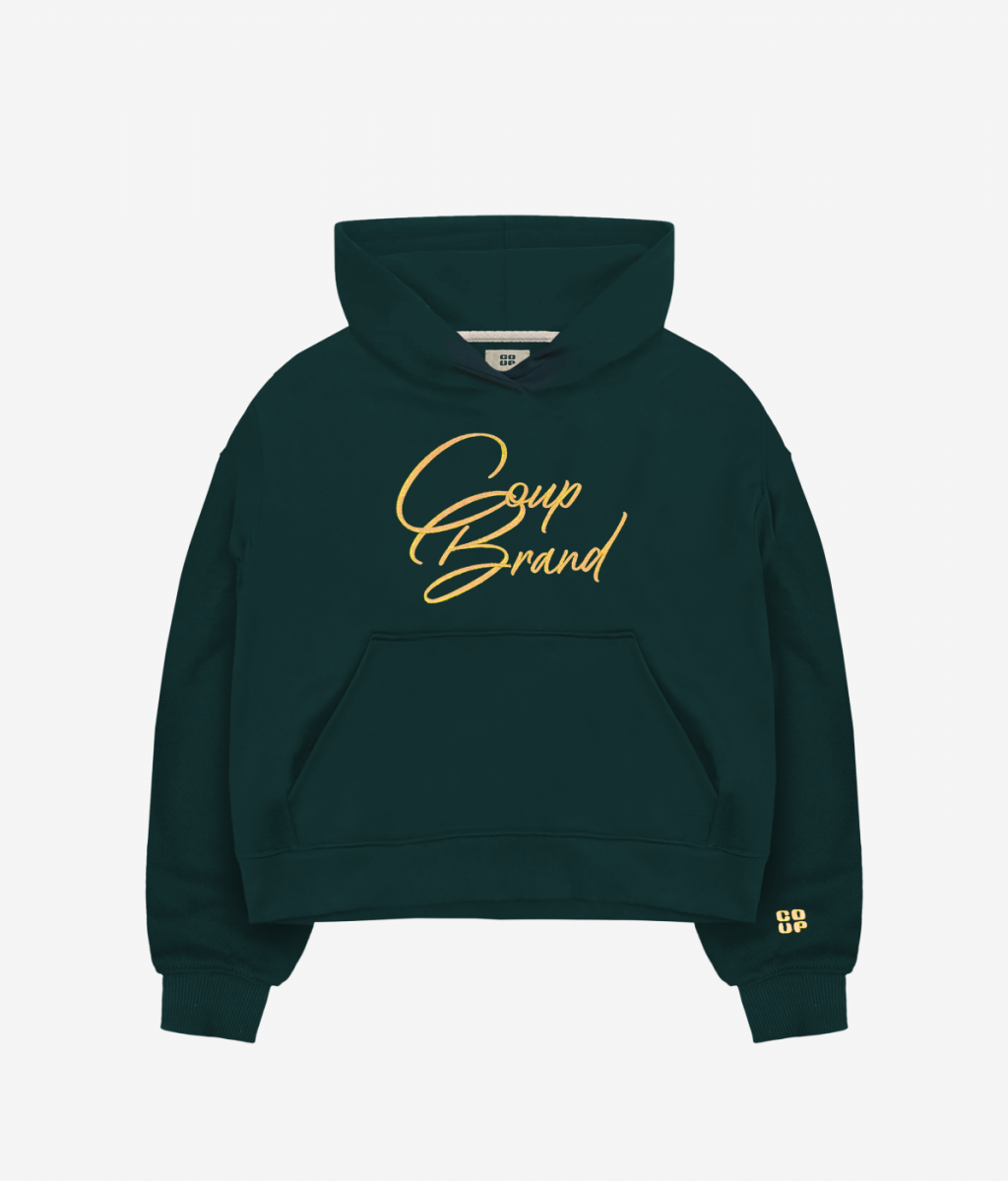 COUP BRAND HOODIE CB GREEN