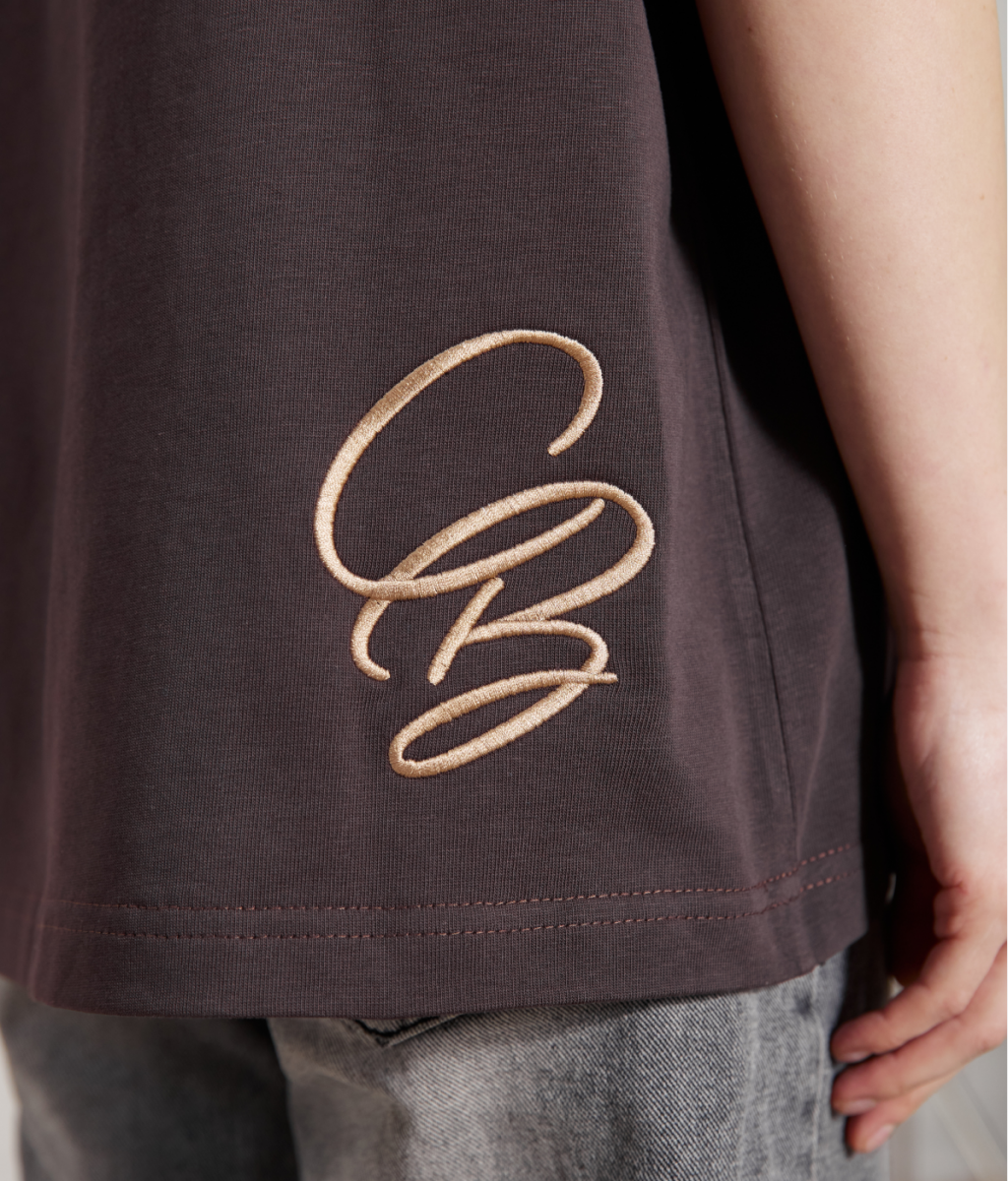 COUP BRAND T-SHIRT CB BROWN/CAMEL