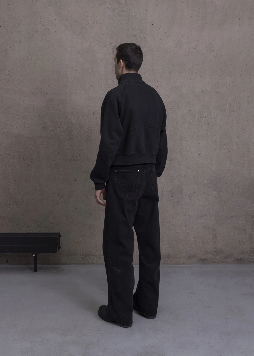 OPEN SYMBOLS CONTOUR ZIP-UP SWEATSHIRT