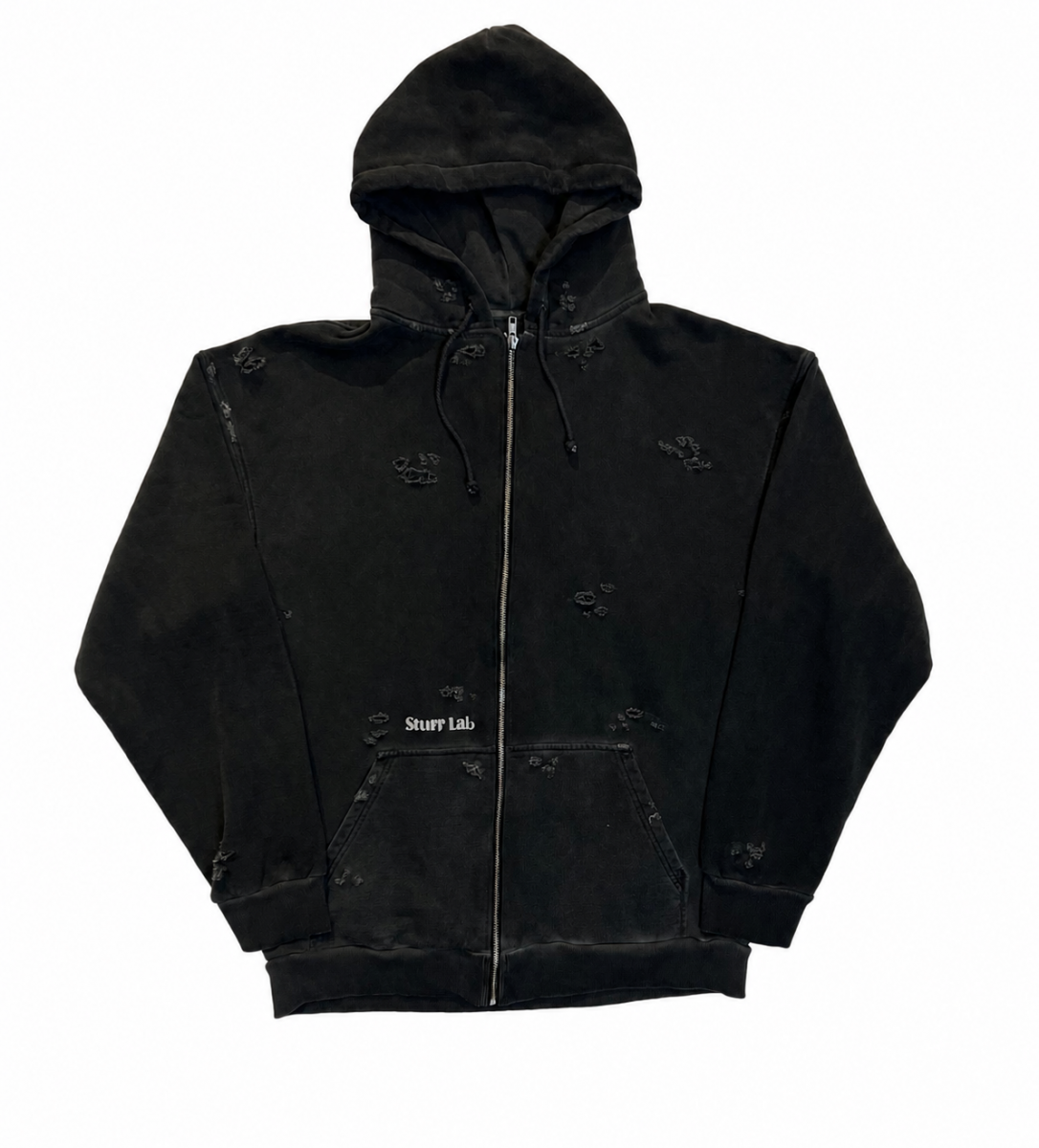 SHIVA ZIP HOOD DISTRESSED 