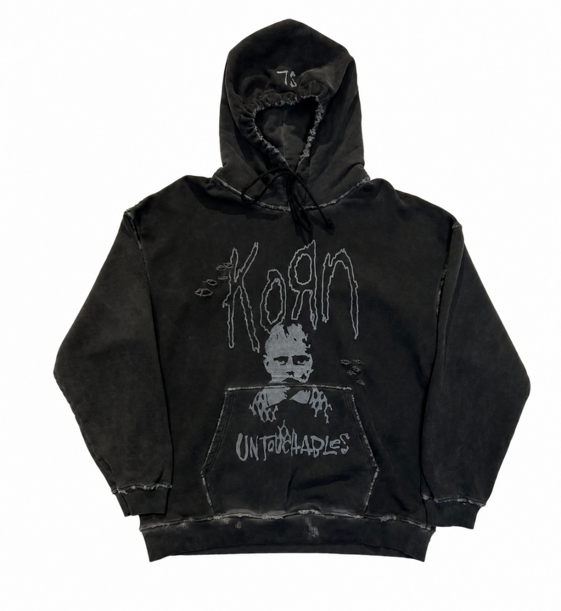 KORN HOOD DISTRESSED