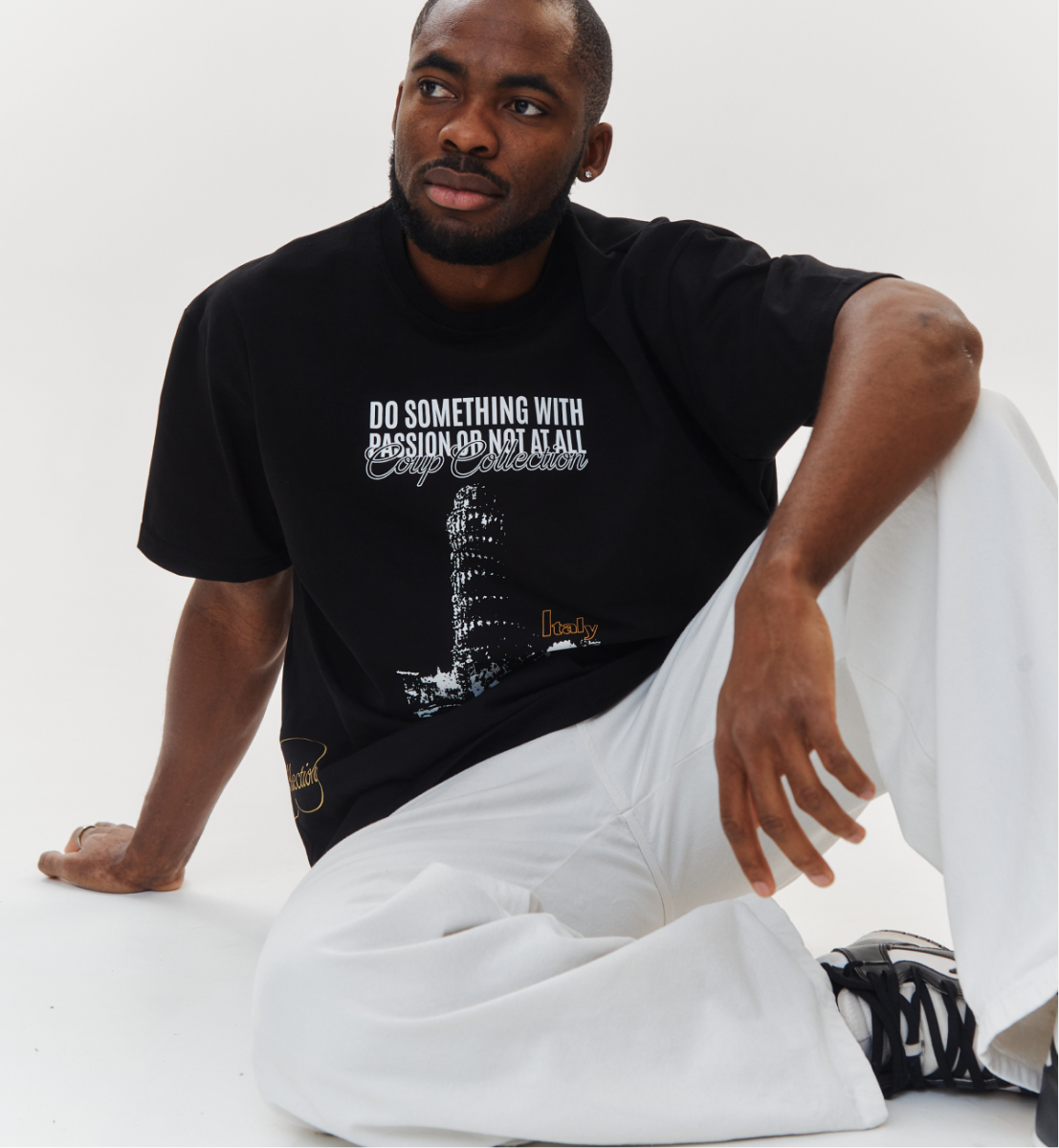 COUP BRAND T-SHIRT PISA BLACK