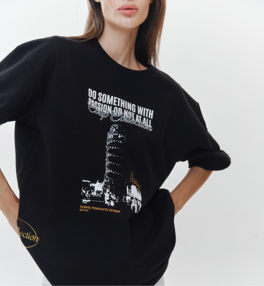 COUP BRAND T-SHIRT PISA BLACK