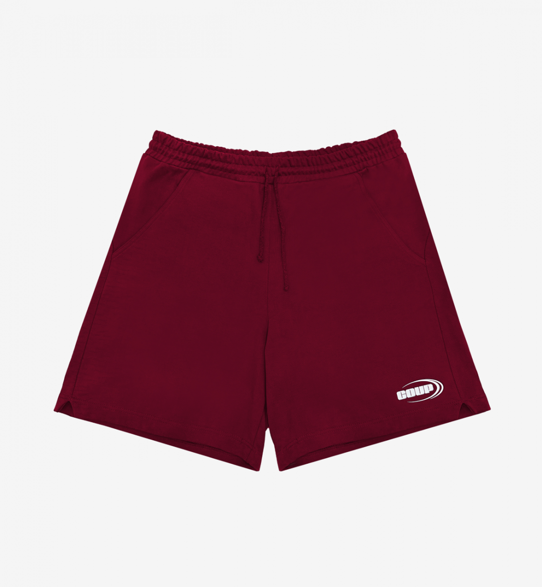 COUP BRAND SHORTS BURGUNDY