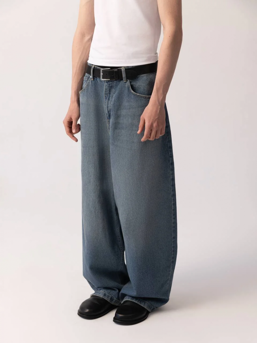 OPEN SYMBOLS BAGGY JEANS BLUE