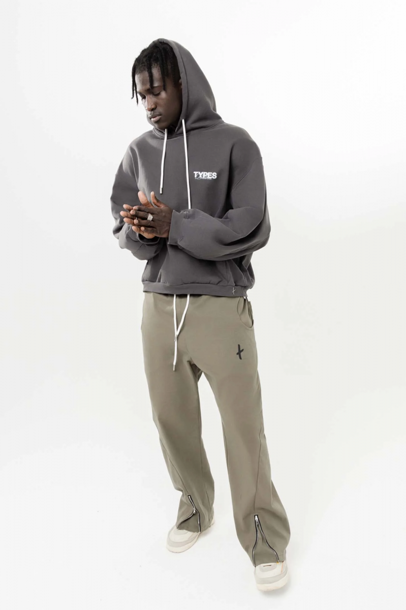 TYPES KHAKI "ZIPPER" PANTS