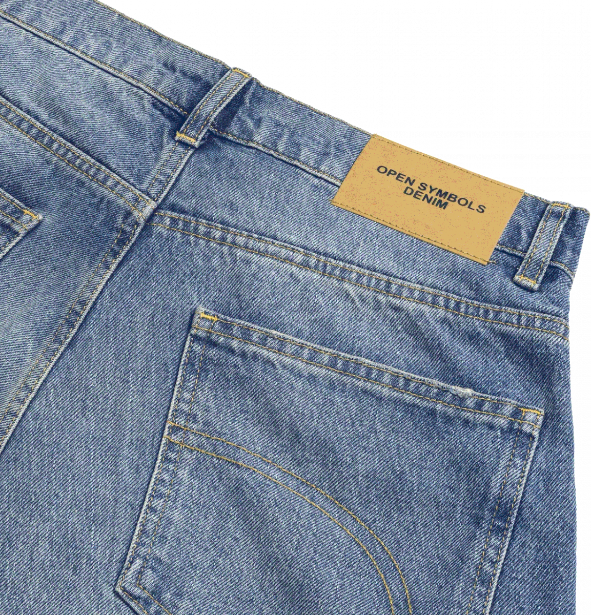 OPEN SYMBOLS BAGGY JEANS BLUE