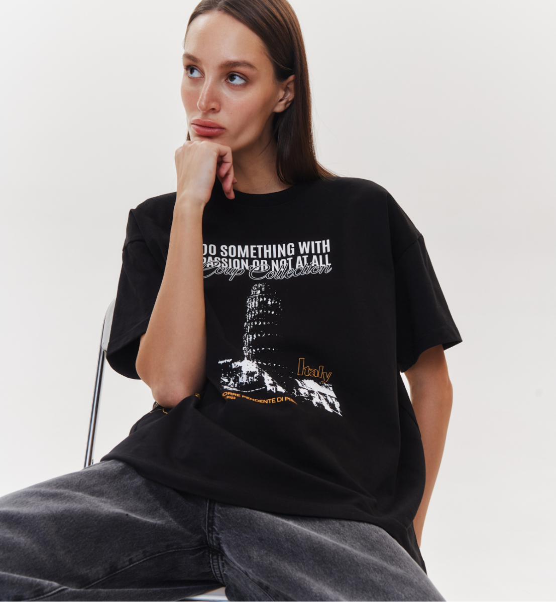 COUP BRAND T-SHIRT PISA BLACK