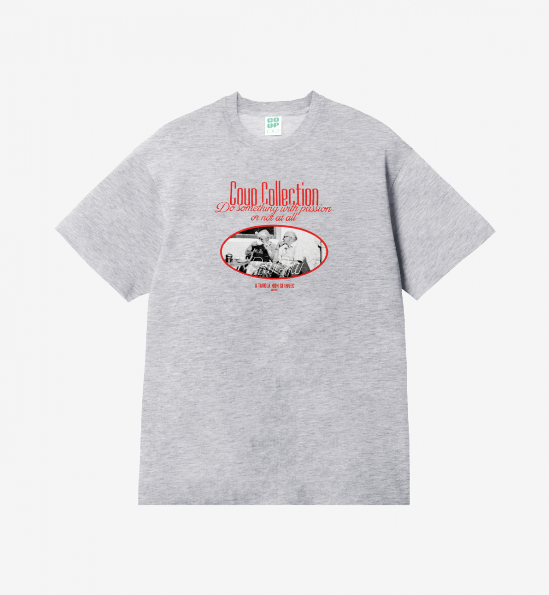 COUP BRAND T-SHIRT PIUPIU GREY MARL